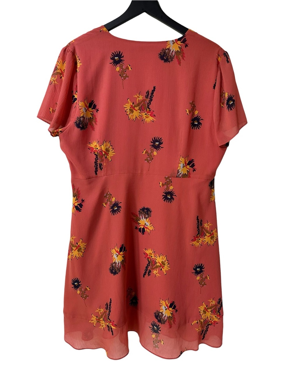 MADEWELL Posy Cactus Flower V Neck Ruffle Dress - Picture 2 of 5